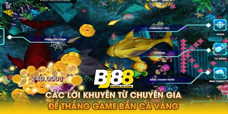 Các lời khuyên từ chuyên gia để thắng bắn cá vàng
